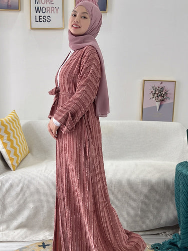 Abaya Rose Poudré